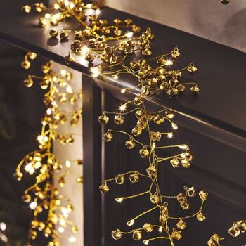 Gold Bell Fairy Lights Garland, 2 of 2