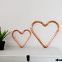 Handmade Copper Heart Decoration, thumbnail 1 of 3