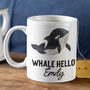 Orca Whale Ocean Personalised Name Mug, thumbnail 1 of 3