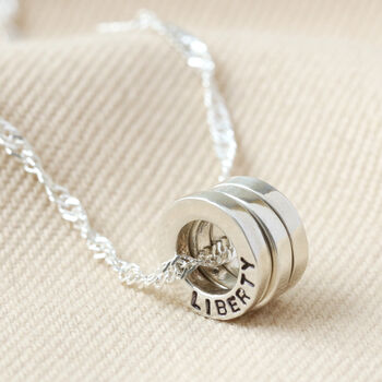 Personalised Sterling Silver 'Family' Bead Necklace, 5 of 11