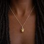 Personalised Sterling Silver And Gold Acorn Pendant Necklace With Leaf, thumbnail 5 of 11