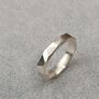 Personalised Sterling Silver Facet Ring, thumbnail 4 of 11