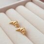Croissant Stud Earrings, thumbnail 3 of 6