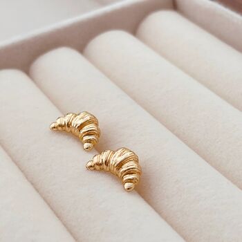 Croissant Stud Earrings, 3 of 6