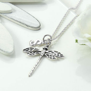 Sterling Silver Dragonfly Necklace, 2 of 4