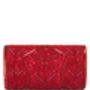 Scarlet Art Deco Embellished Clutch Bag In Red, thumbnail 3 of 4