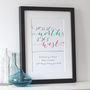 Personalised Script Style Coordinates Print, thumbnail 4 of 11