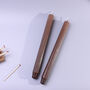 G Decor Velluto Marrone Set Of Two Extra Tall Dinner And Taper Candles In Dark Chocolate Brown With Ribbed Velvet Matte Finish, thumbnail 3 of 3