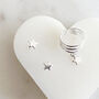 Tiny Stars Studs And Cuff Set In Sterling Silver, thumbnail 6 of 6