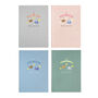 Personalised Baby Mobile A5 Cloth Bound Notebook, thumbnail 2 of 7