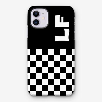 Personalised Checkerboard Initial Phone Case, 10 of 12