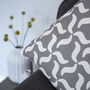 Wave Print Recycled Fabric Cushion, thumbnail 6 of 6