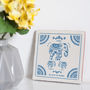 Personalised Elephant Family Tile With Names, thumbnail 3 of 9