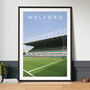 Welford Road From The Try Line Leicester Tigers Rugby Poster, thumbnail 3 of 7