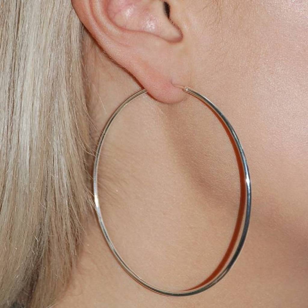Diana Porter 'and on' etched earring hoops