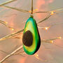 Glittery Avocado Xmas Tree Decoration, thumbnail 2 of 5