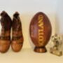 Genuine Leather Scotland Rugby Ball With Display Stand, thumbnail 2 of 3