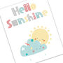 'Hello Sunshine' Nursery Typography Print, thumbnail 5 of 6