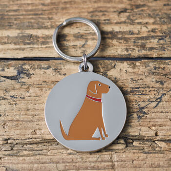 Fox Red Labrador Dog ID Name Tag, 2 of 5