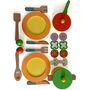 Wooden Toy Kitchen Accessories Cook And Dine Set, thumbnail 6 of 8