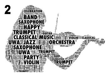 Violin Or Trumpet Player Personalised Print, 5 of 5