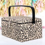 Personalised Leopard Print Sewing Box, thumbnail 2 of 4