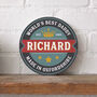 Beer Mat Style Personalised Metal Sign, thumbnail 1 of 2