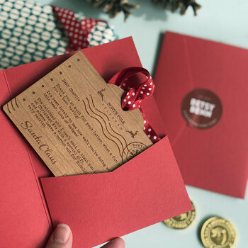 Personalised Telegram From Santa Christmas Tree Decoration, 3 of 6