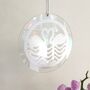 Silver Swans Hanging Decoration, thumbnail 2 of 3