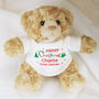 Personalised Merry Christmas Teddy Bear, thumbnail 3 of 3