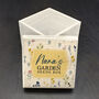 Personalised Gardener's Floral Garden Wooden Seed Box, thumbnail 1 of 3