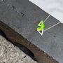 Silver And Perspex Triangle Necklace : Bob Collection, thumbnail 1 of 4