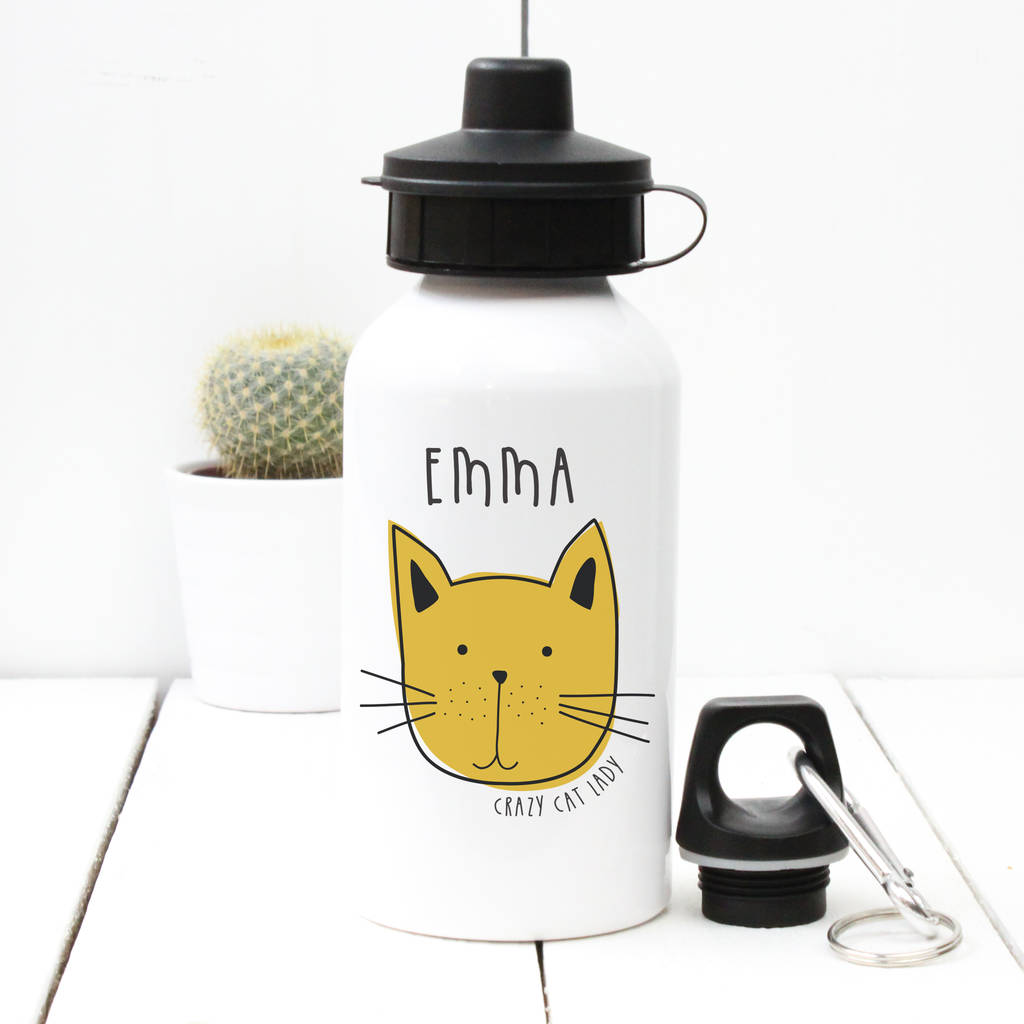 Personalised 'cat' Water Bottle By A Piece Of