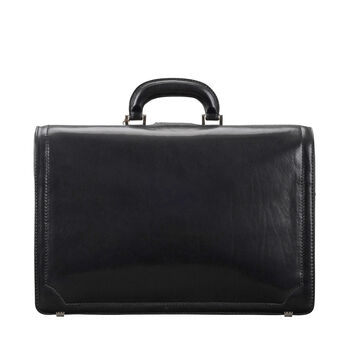 Personalised Leather Executive Briefcase 'Basilio', 5 of 12