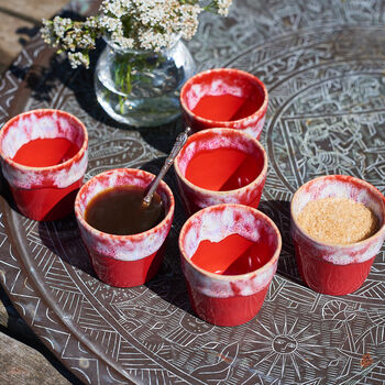 Hand Made Ceramic Espresso Cups, 6 of 9