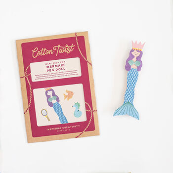 Make Your Own Mermaid Peg Doll Kit, 7 of 7