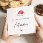 Personalised Mum Mummy Christmas Card With Santa Hat, thumbnail 1 of 7