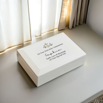 Personalised Holy Communion / Christening Wooden Jewell, 4 of 4