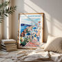 Santorini Tavel Inspired Poster, thumbnail 2 of 9