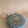 Blue Handcrafted Velvet Clutch Bag, thumbnail 2 of 10