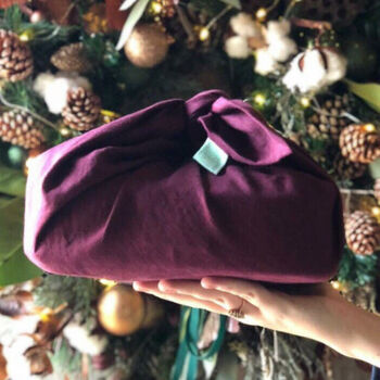 Reusable Mulberry Eco Friendly Linen Gift Wrap, 3 of 4
