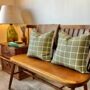 Handmade Cushion Covers In Cottage Check, thumbnail 1 of 2