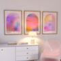 Gradient 06 Pink Abstract Print, thumbnail 4 of 5