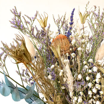 Preserved Lavender Bouquet With Banksia Denlune, 5 of 5