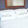'Don't Talk To Me Before Coffee' Pillow Cases, thumbnail 1 of 3
