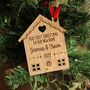 Personalised Wooden “First Christmas In Our New Home” Ornament, thumbnail 2 of 3