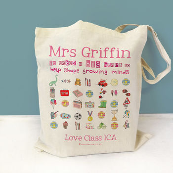Personalised Growing Minds Teacher Bag, 2 of 9