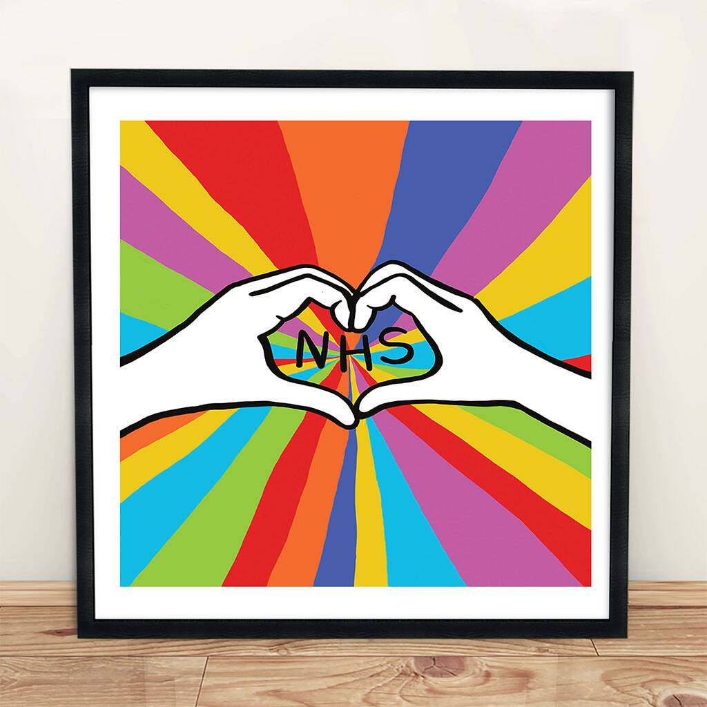 Nhs Rainbow Print By all things Brighton beautiful | notonthehighstreet.com