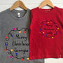 Personalised Adult And Child Christmas T Shirt Set, thumbnail 4 of 9