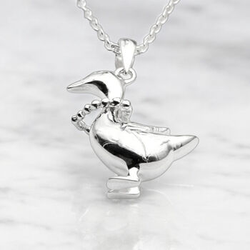 Personalised Sterling Silver Mother Goose Necklace, 3 of 8